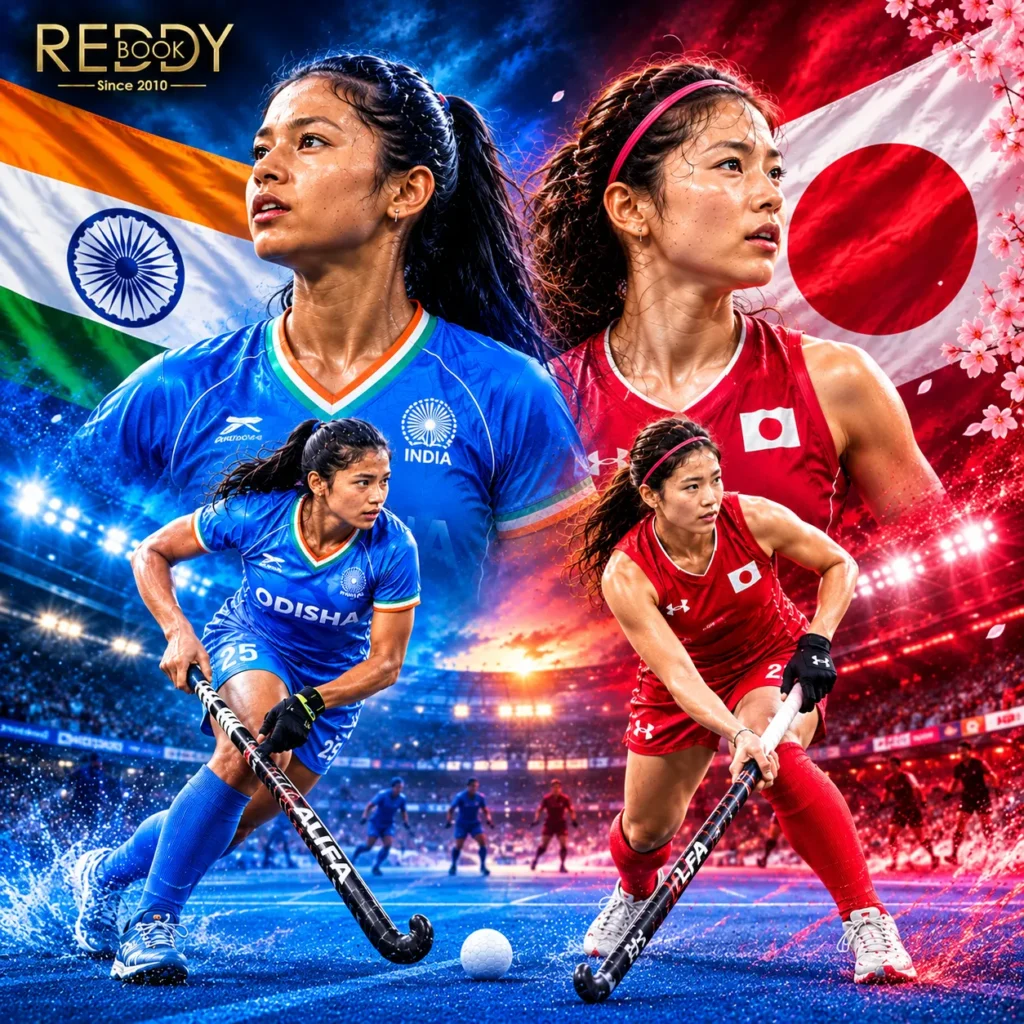 India vs Japan Junior Hockey two main players with reddyannaai