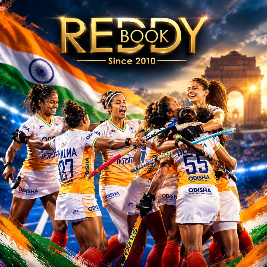 India vs Japan Junior Hockey teams hugging with reddyanna