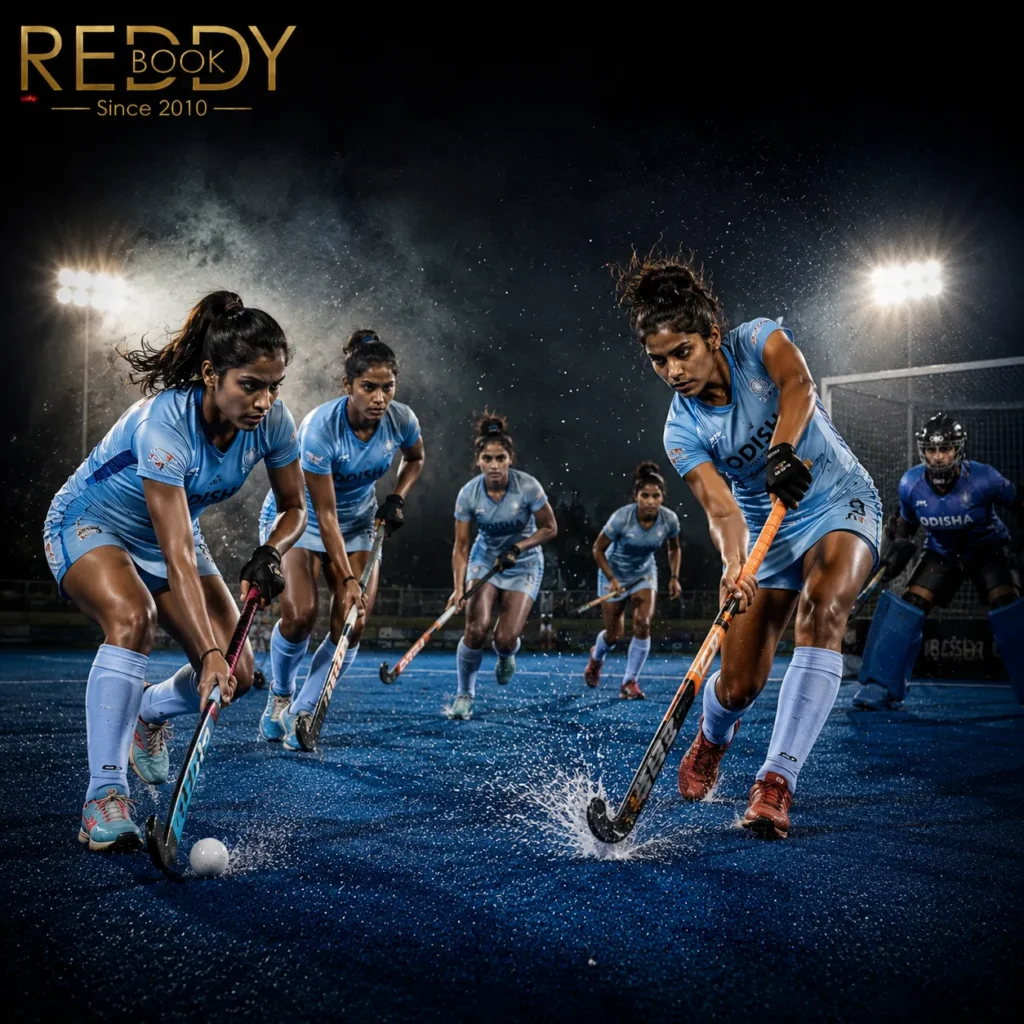 Junior Asia Cup Hockey 2026 running after ball with reddyanna